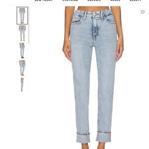 Almost New Good American Cuffed High Rise